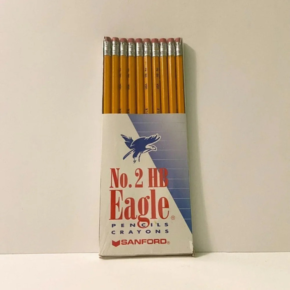 Vintage Sanford No2 Eagle Pencils USA Pack  of 10 New - Picture 1 of 9